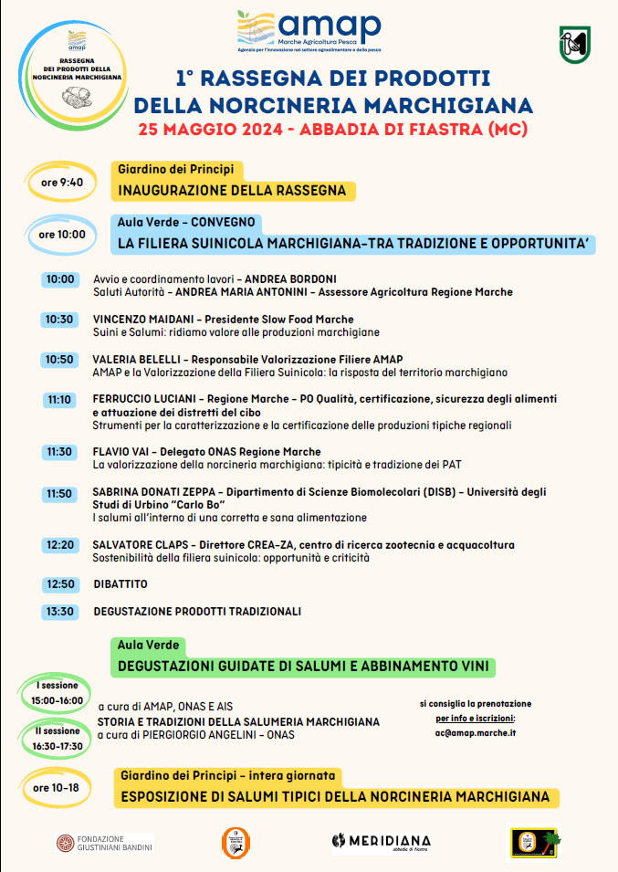 rassegna dei prodotti della norcineria marchigiana
